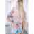 Azura Exchange Bohemian Flower Print Flowy Short Sleeve Top - S