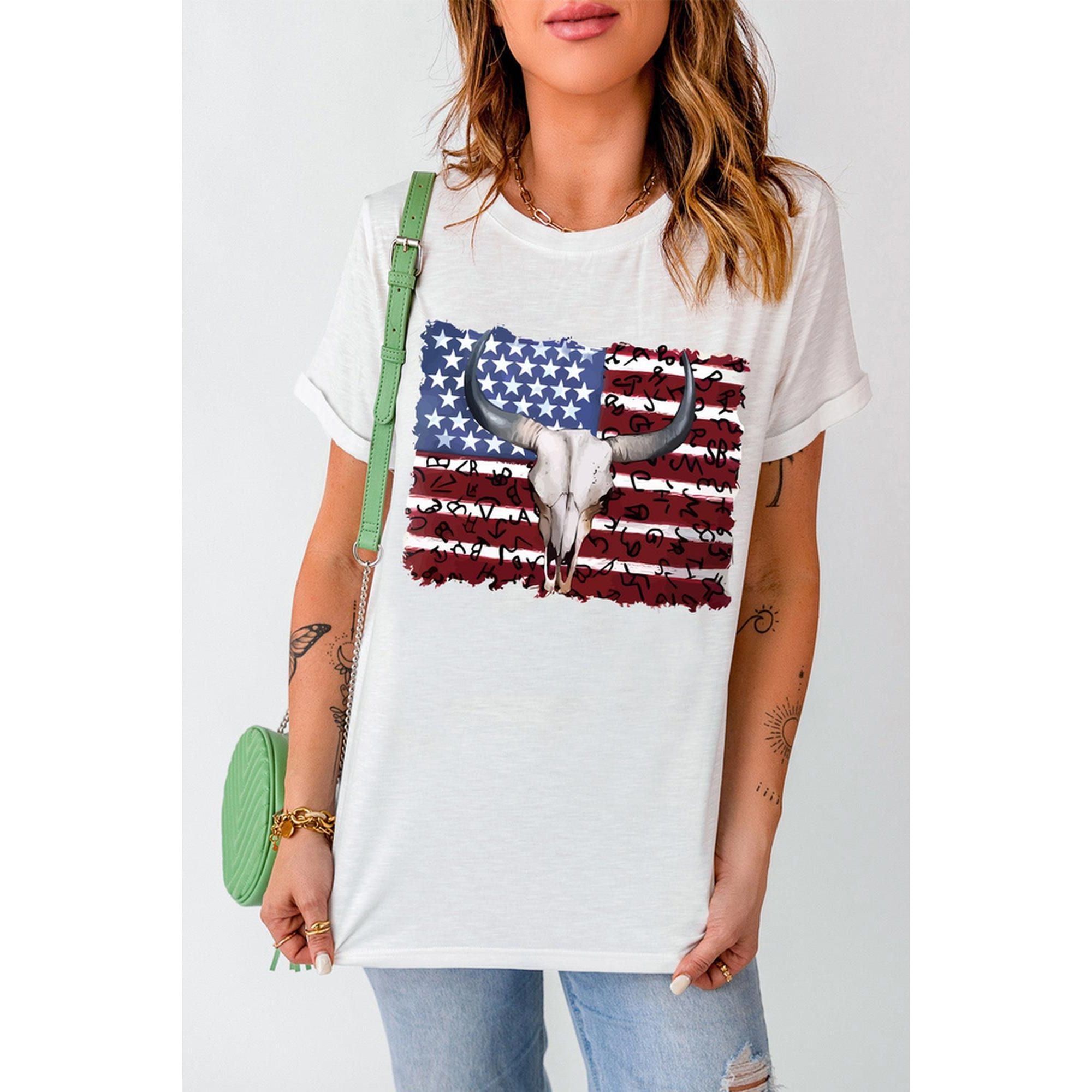 Azura Exchange American Flag Graphic Tee - 2XL