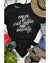 Black FUELED BY iced coffee AND anxiety Graphic Tee - M