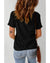Black FUELED BY iced coffee AND anxiety Graphic Tee - S