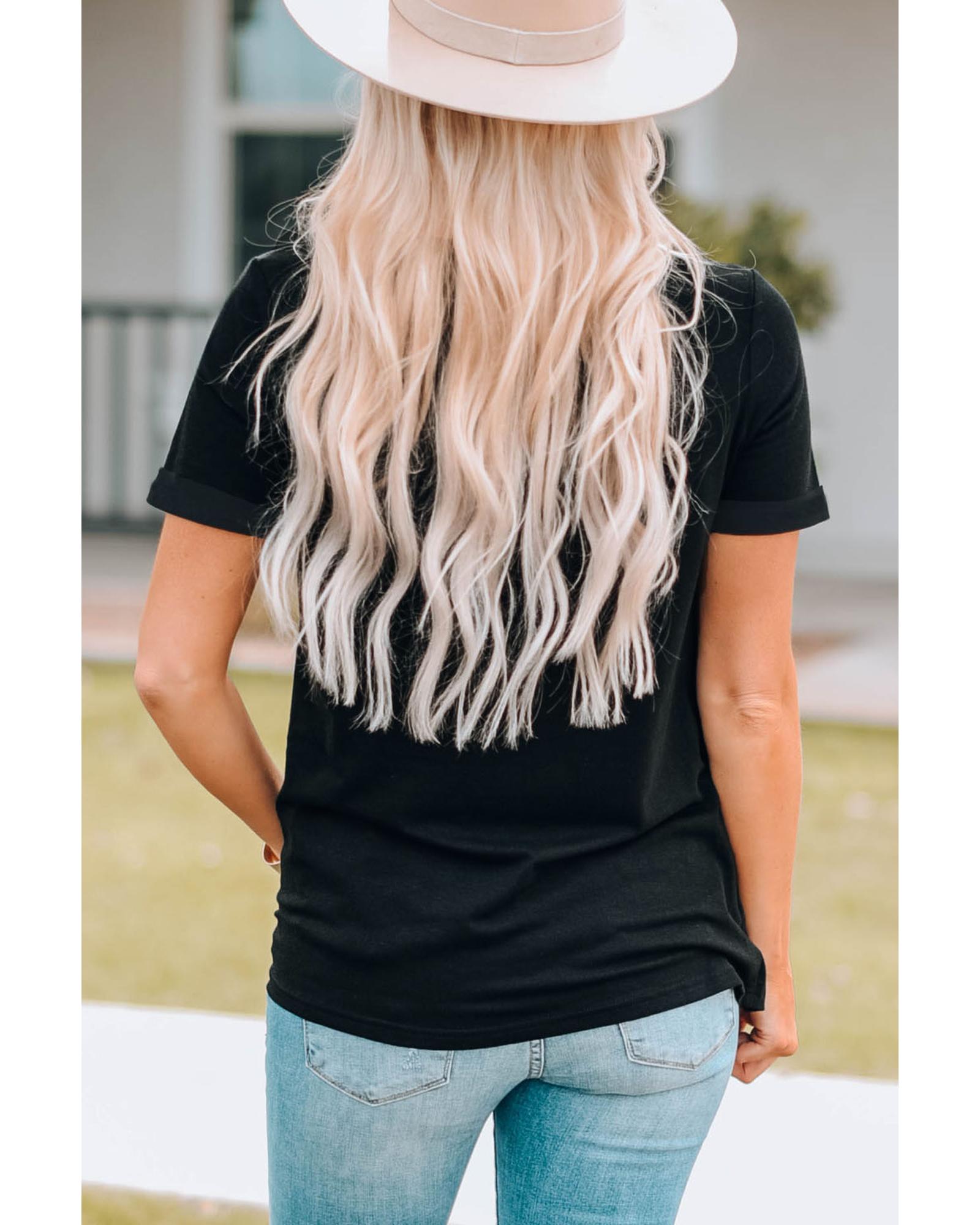 Black FUELED BY iced coffee AND anxiety Graphic Tee - XL