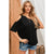 Azura Exchange Asymmetrical Neck Casual T-Shirt - L