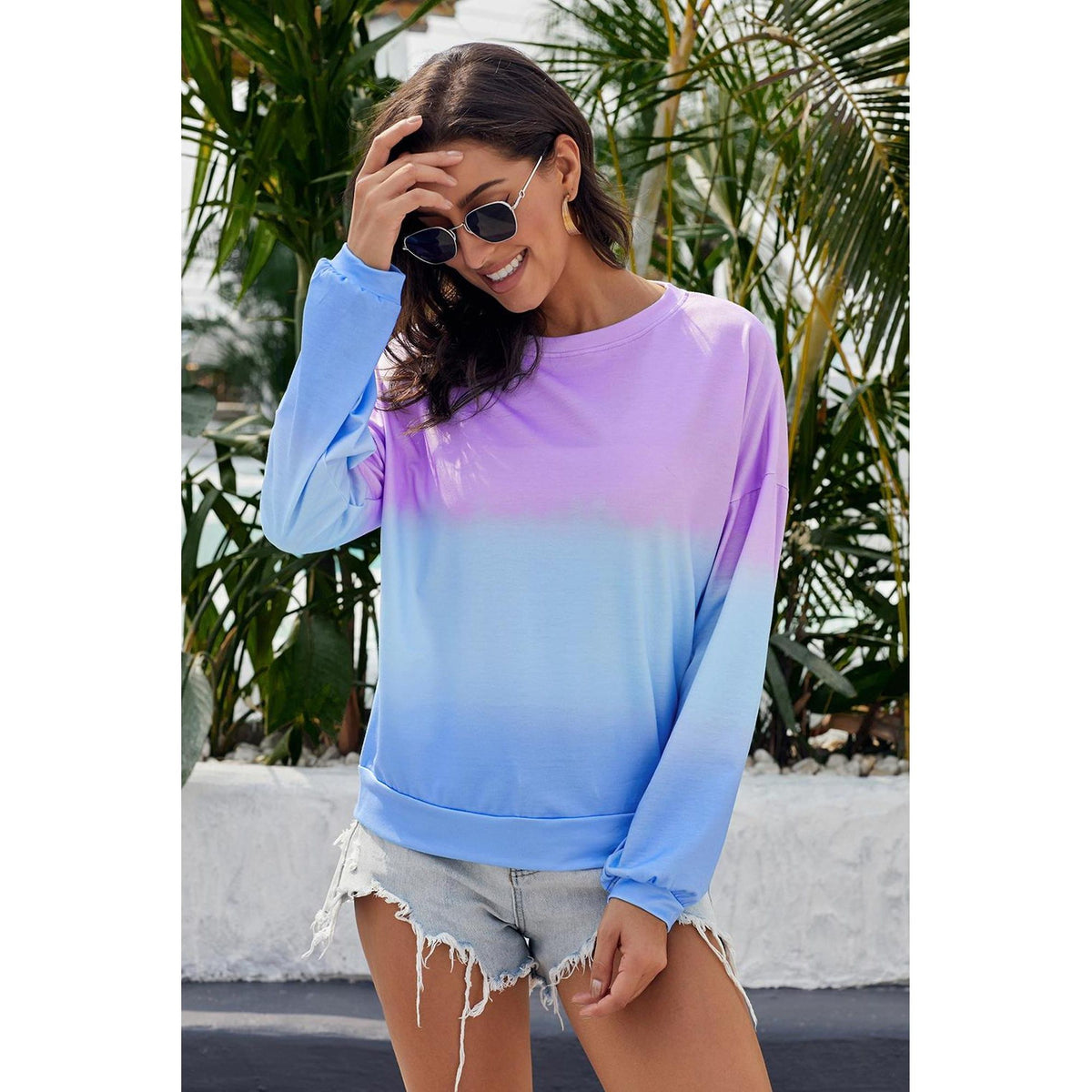 Azura Exchange Tie Dye Pullover Sweatshirt - M