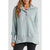 Azura Exchange Batwing Sleeve Pocketed Henley Hoodie - M