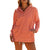 Azura Exchange Batwing Sleeve Pocketed Henley Hoodie - L