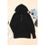 Azura Exchange Batwing Sleeve Hoodie with Pocketed Henley - L