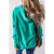 Azura Exchange Batwing Sleeve Pocketed Henley Hoodie - 2XL