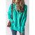 Azura Exchange Batwing Sleeve Pocketed Henley Hoodie - 2XL