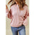 Azura Exchange Button Solid Patchwork Trim Hoodie - 2XL