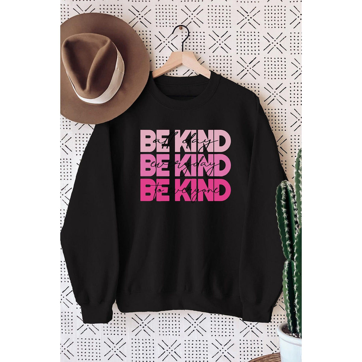 Azura Exchange BE KIND Letter Print Sweatshirt - XL