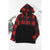 Azura Exchange Buffalo Plaid Zip Pullover Hooded Top - L