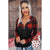 Azura Exchange Buffalo Plaid Zip Pullover Hooded Top - L