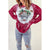 Azura Exchange Bleach Print Long Sleeve Sweatshirt - M