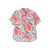 Azura Exchange Abstract Geometry Print Half Puff Sleeve Shirt - M