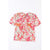 Azura Exchange Boho Flower Print Puff Sleeve Top - M