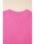Bright Pink Western Horse Embroidered Round Neck Sweater Tee - S