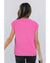 Sachet Pink Western Horse Embroidered Round Neck Sweater Tee - XL
