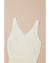 White Eyelet Crochet Sleeveless V Neck Beach Dress - S