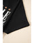 Black Nashville Guitar Print Crew Neck T Shirt Mini Dress - M