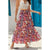 Azura Exchange Boho Floral Print High Waist Maxi Skirt - L