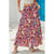 Azura Exchange Boho Floral Print High Waist Maxi Skirt - M