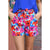 Azura Exchange Belted Floral Print Shorts - 10 US