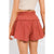 Azura Exchange Belted Frill Trim Casual Shorts - L