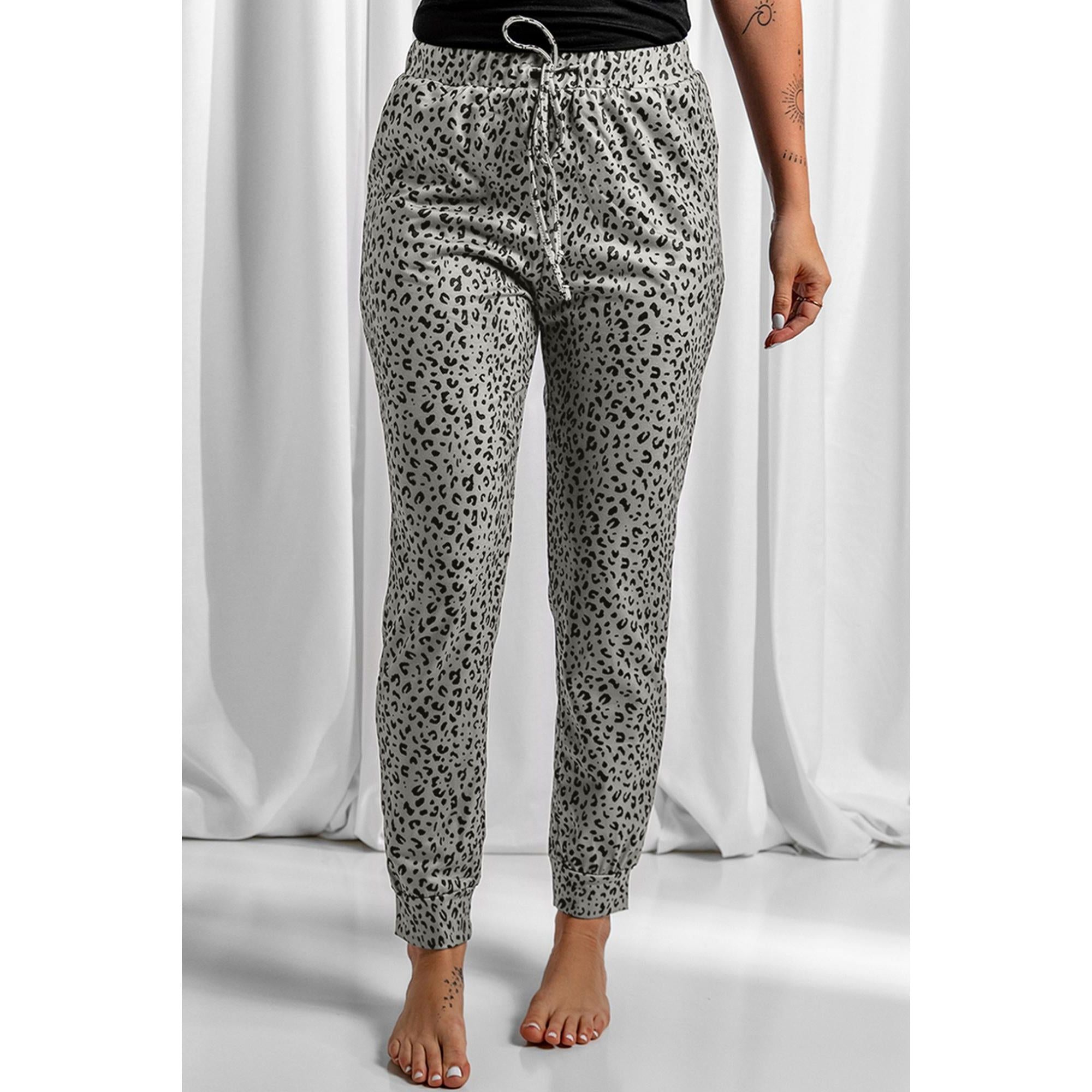 Azura Exchange Breezy Leopard Joggers - M