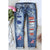 Azura Exchange American Flag Graphic Jeans - M