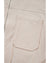 White Corduroy Drawstring Hooded Pocket Zip Up Jacket - XL