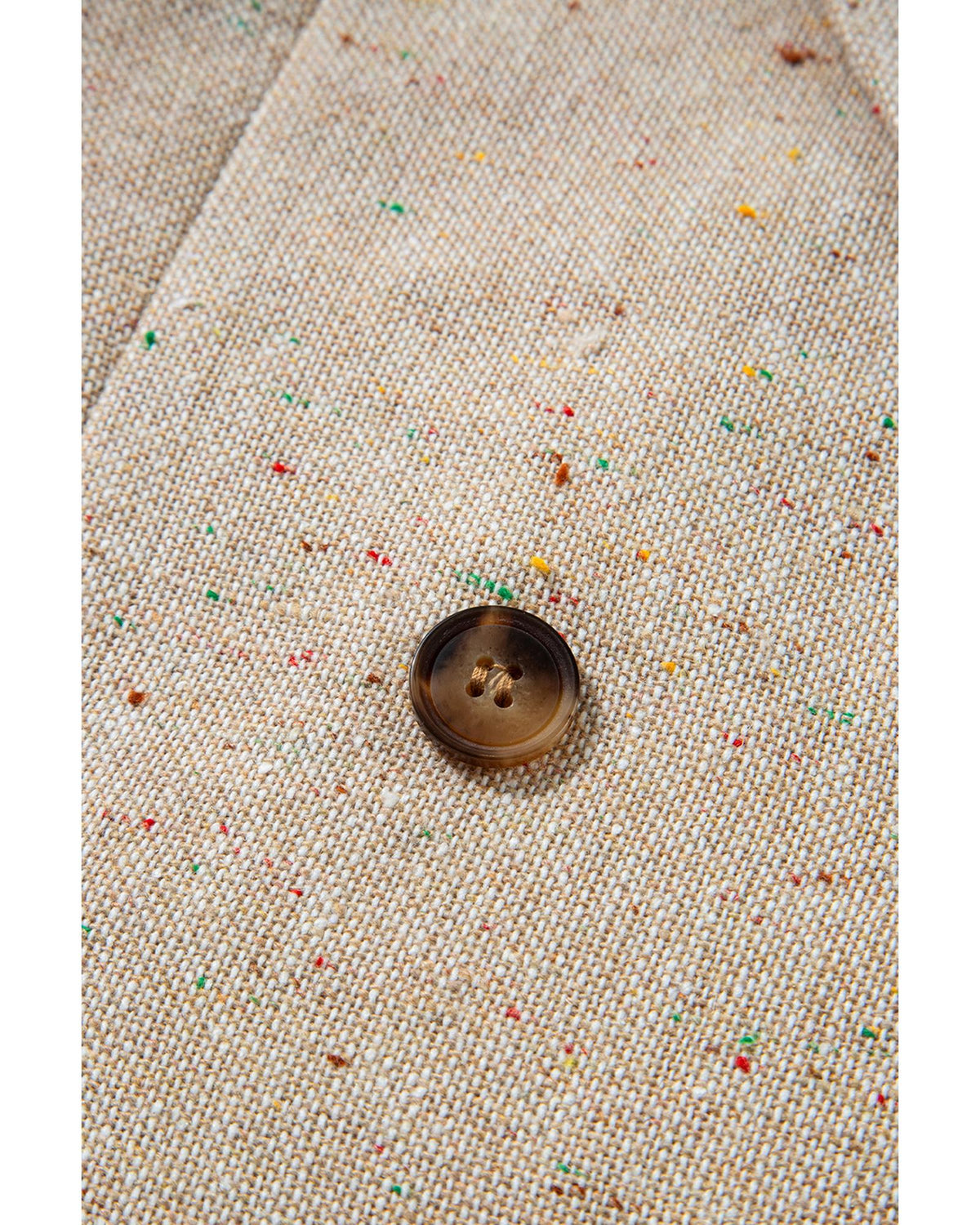 Oatmeal Single Breasted Elegant Suit Jacket - S