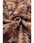 Red Plus Size Western Fashion Aztec Patterned Half Zip High Neck Hoodie - 1X