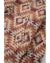 Red Plus Size Western Fashion Aztec Patterned Half Zip High Neck Hoodie - 2X