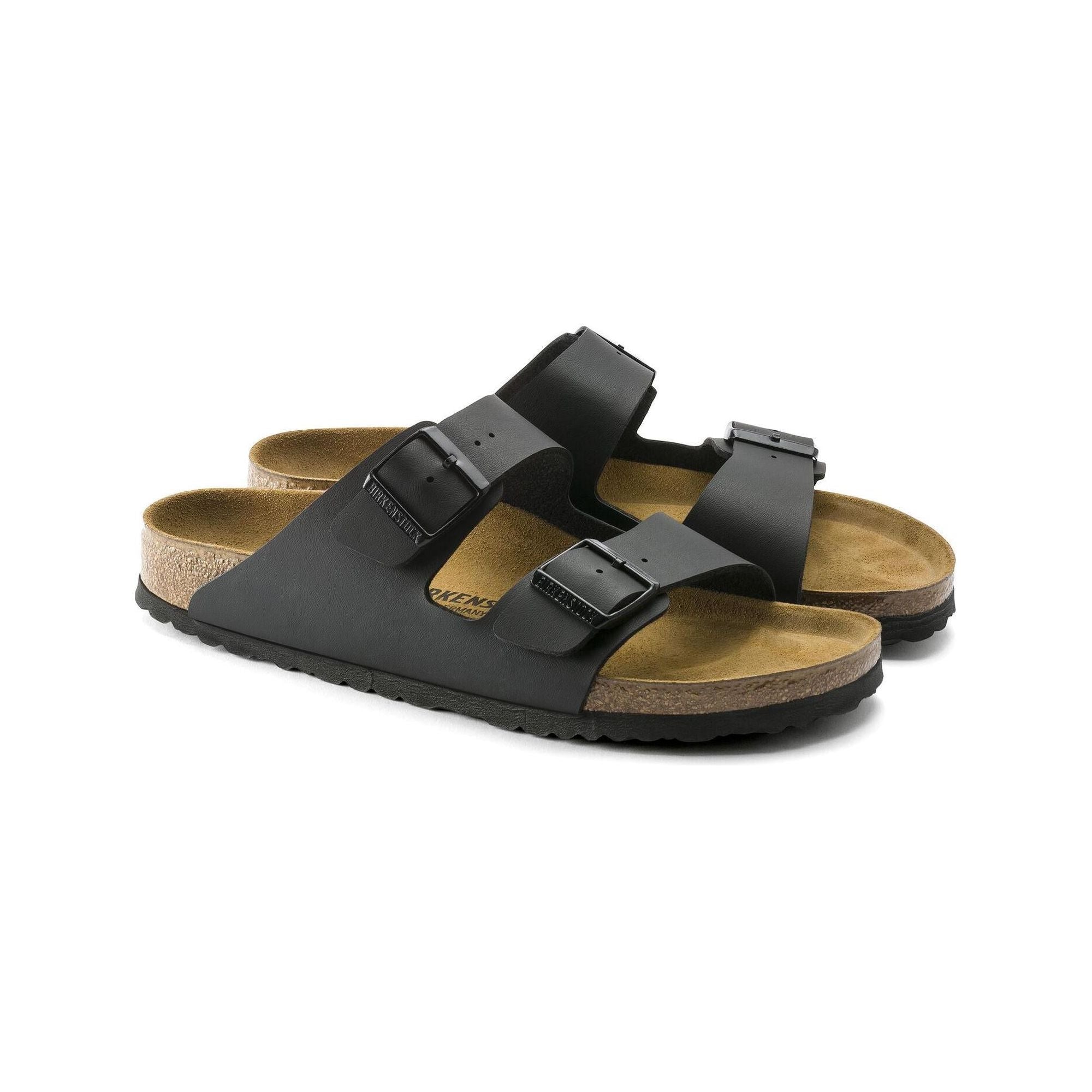 Classic 2-Strap Sandals with Suede Footbed Lining - 41 EU