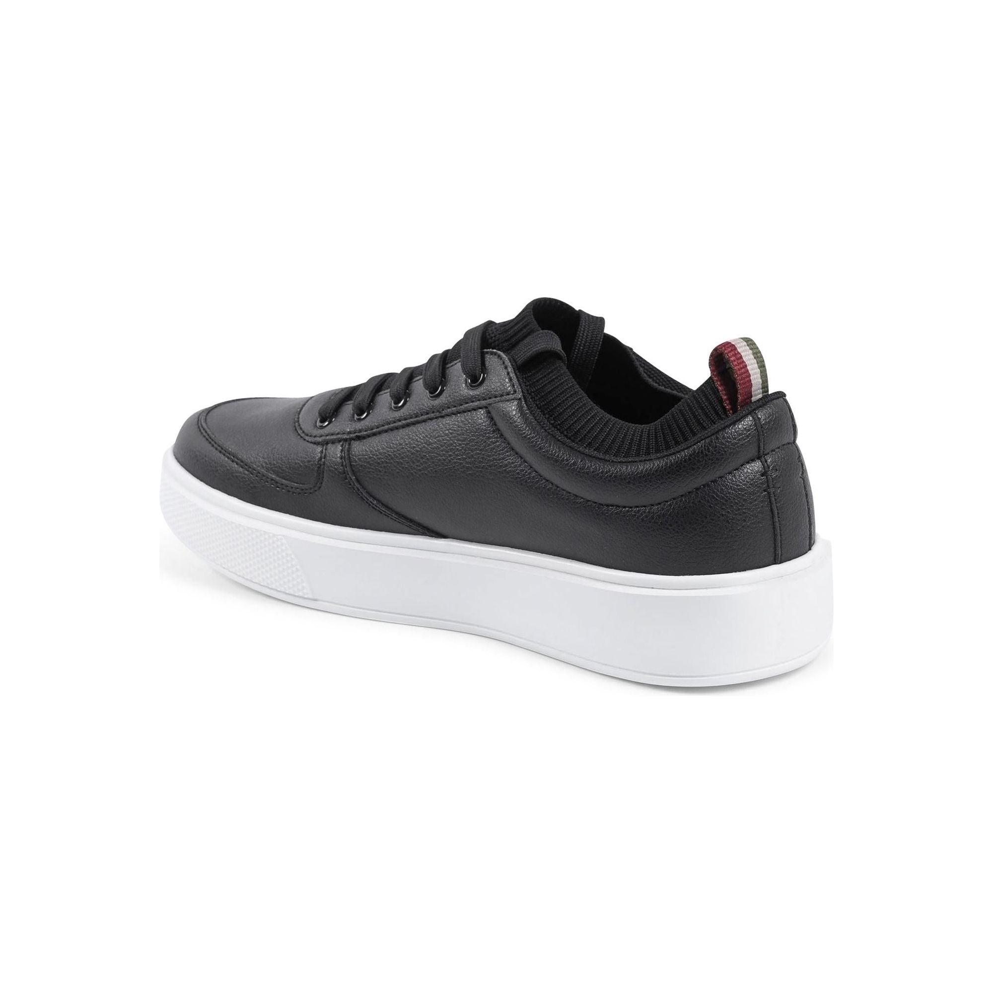 Synthetic Leather Sneaker with Rubber Sole - 39 EU