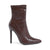 Synthetic Leather Ankle Boots with 11cm Heel - 38 EU