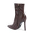 Synthetic Leather Ankle Boots with 11cm Heel - 38 EU