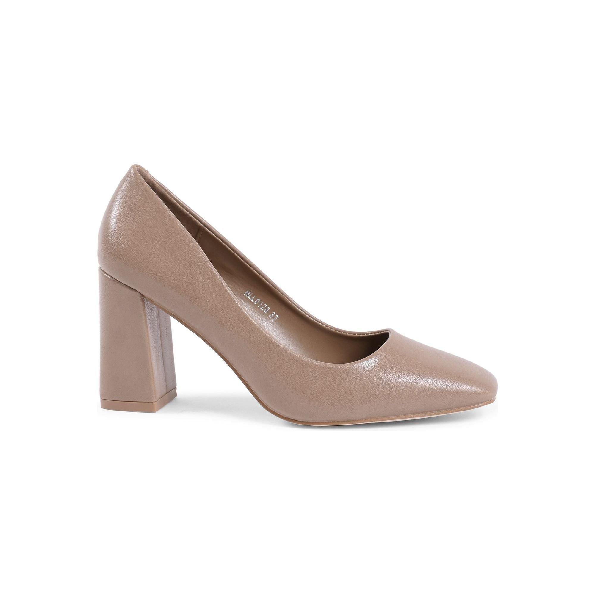 Synthetic Leather Pump with 8 cm Heel - 38 EU