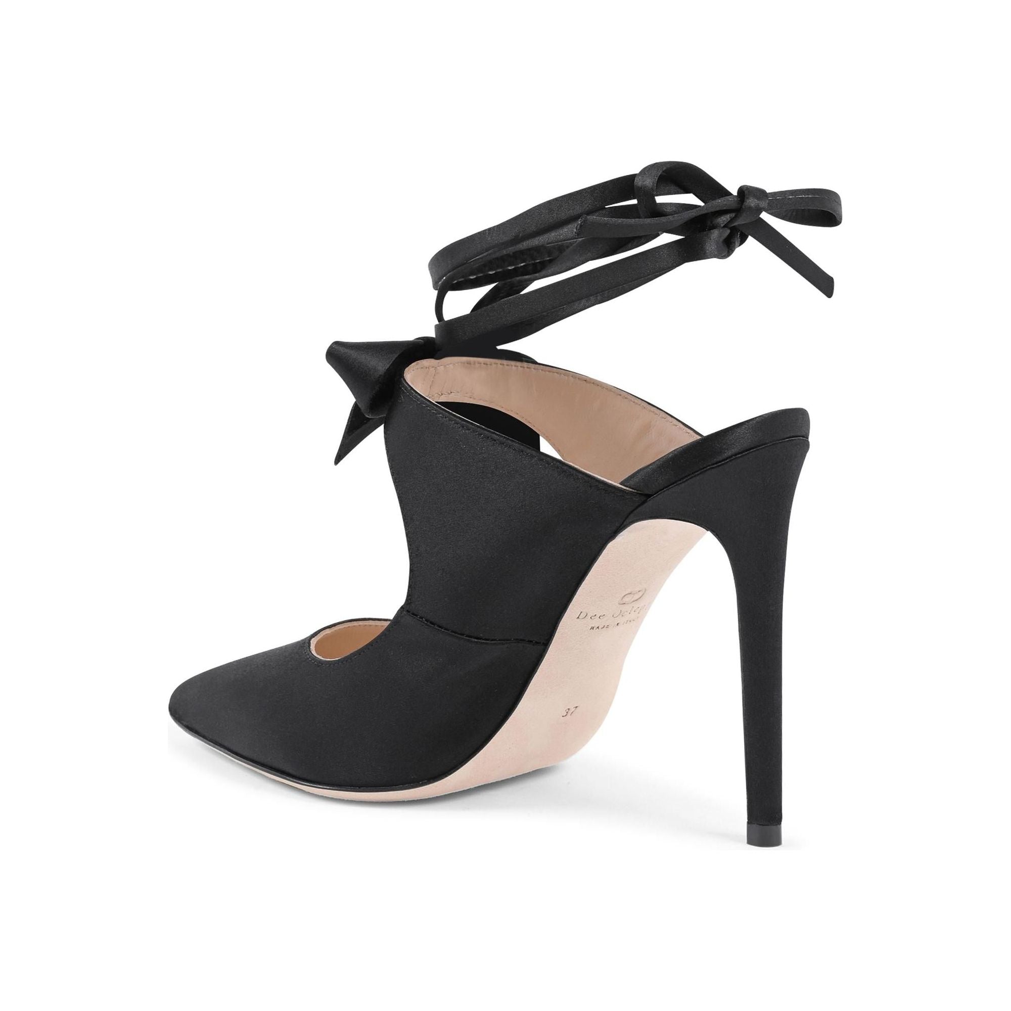 Satin Mule with 10cm Heel - 41 EU