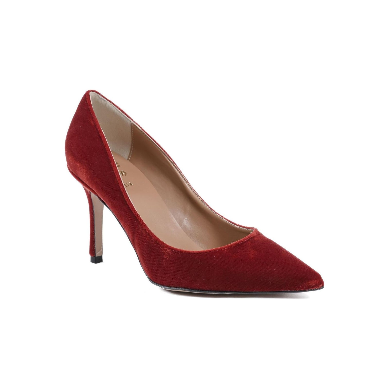 19V69 ITALIA by Versace 1969 abbigliamento sportivo srl Women's Red Velvet High Heel Pump in Red - 37 EU