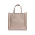 Structured Italian Leather Tote Bag - One Size