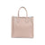 Structured Italian Leather Tote Bag - One Size