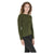 Crown of Edinburgh Cashmere Women's Boat Neck Cashmere Sweater - COE 007 in Verde Oliva - XS