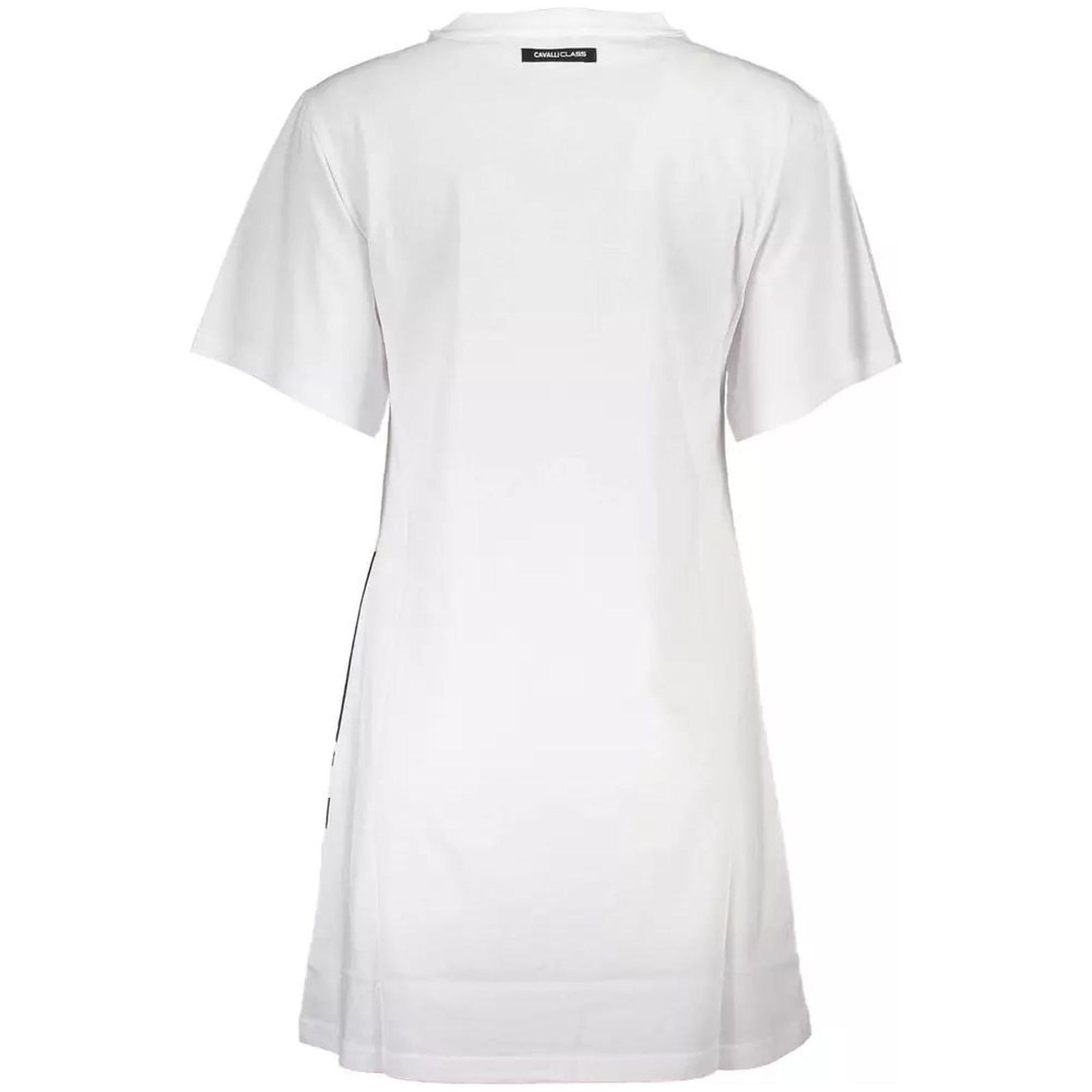 Cavalli Class Women's White Cotton Dress - M