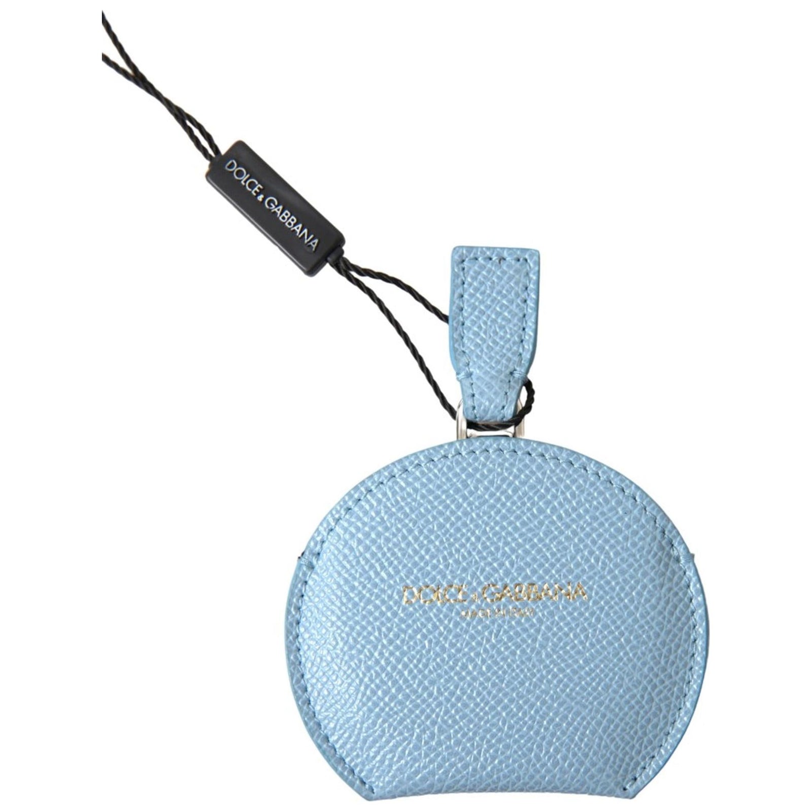 Dolce & Gabbana Women's Light Blue Calfskin Leather Mirror Holder - One Size