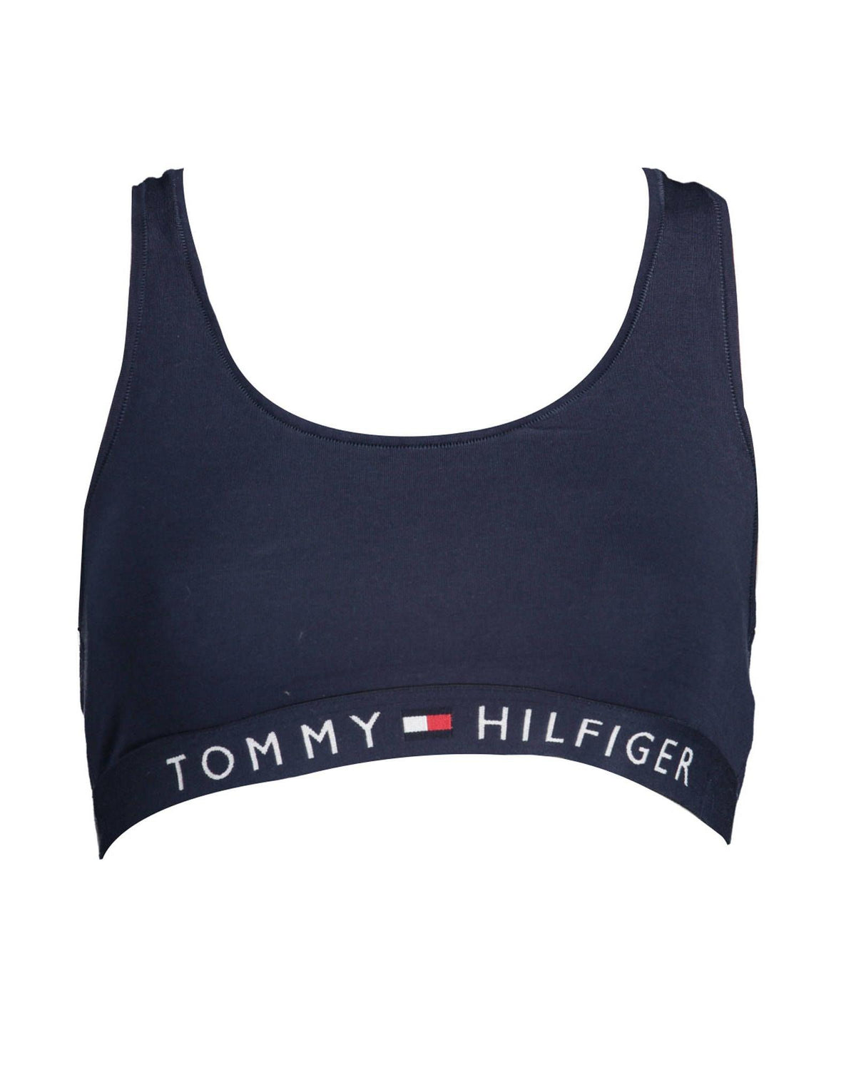 Tommy Hilfiger Women&#39;s Blue Cotton  Sports Bra - XS