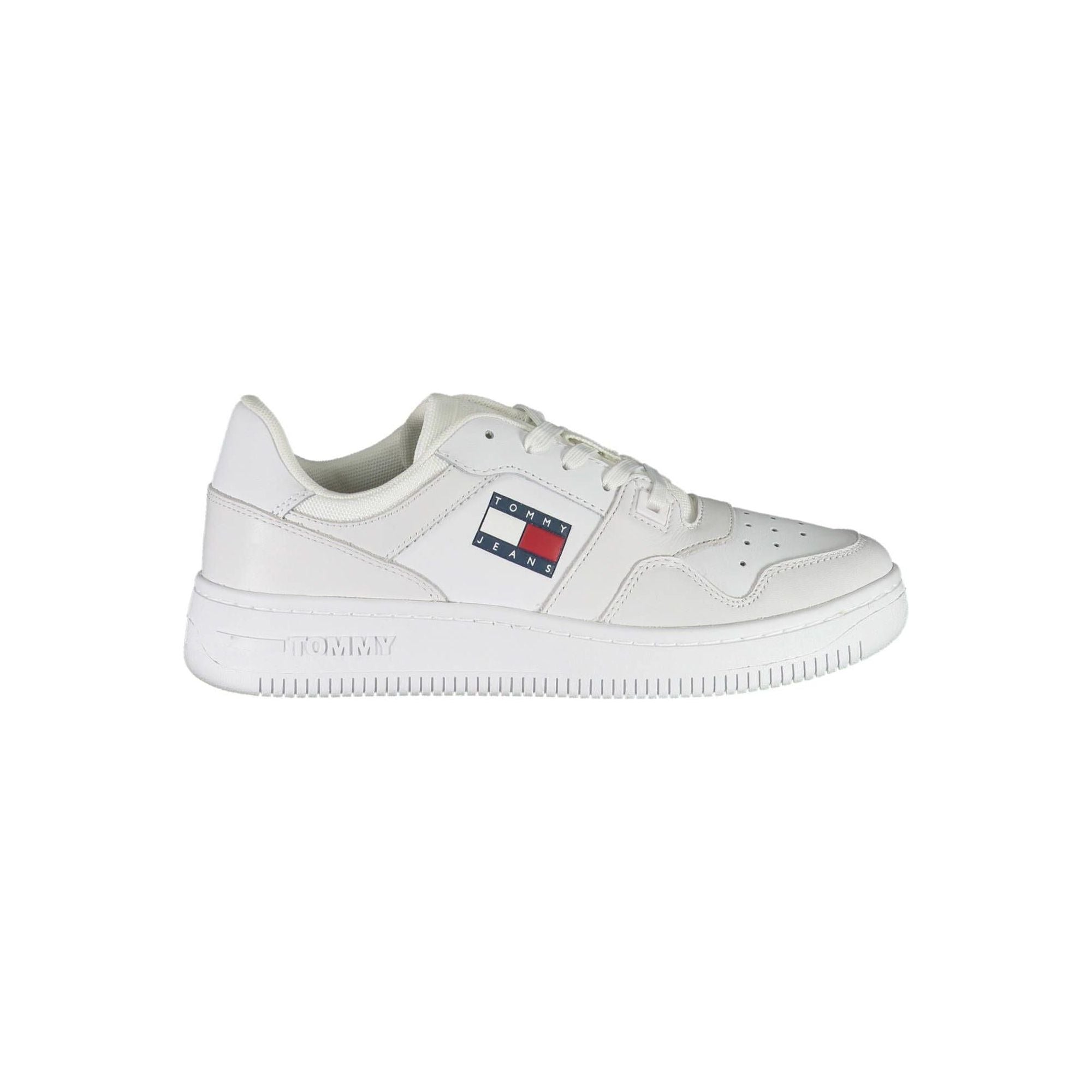 Tommy Hilfiger Women's White Polyester Sneaker - 36 EU