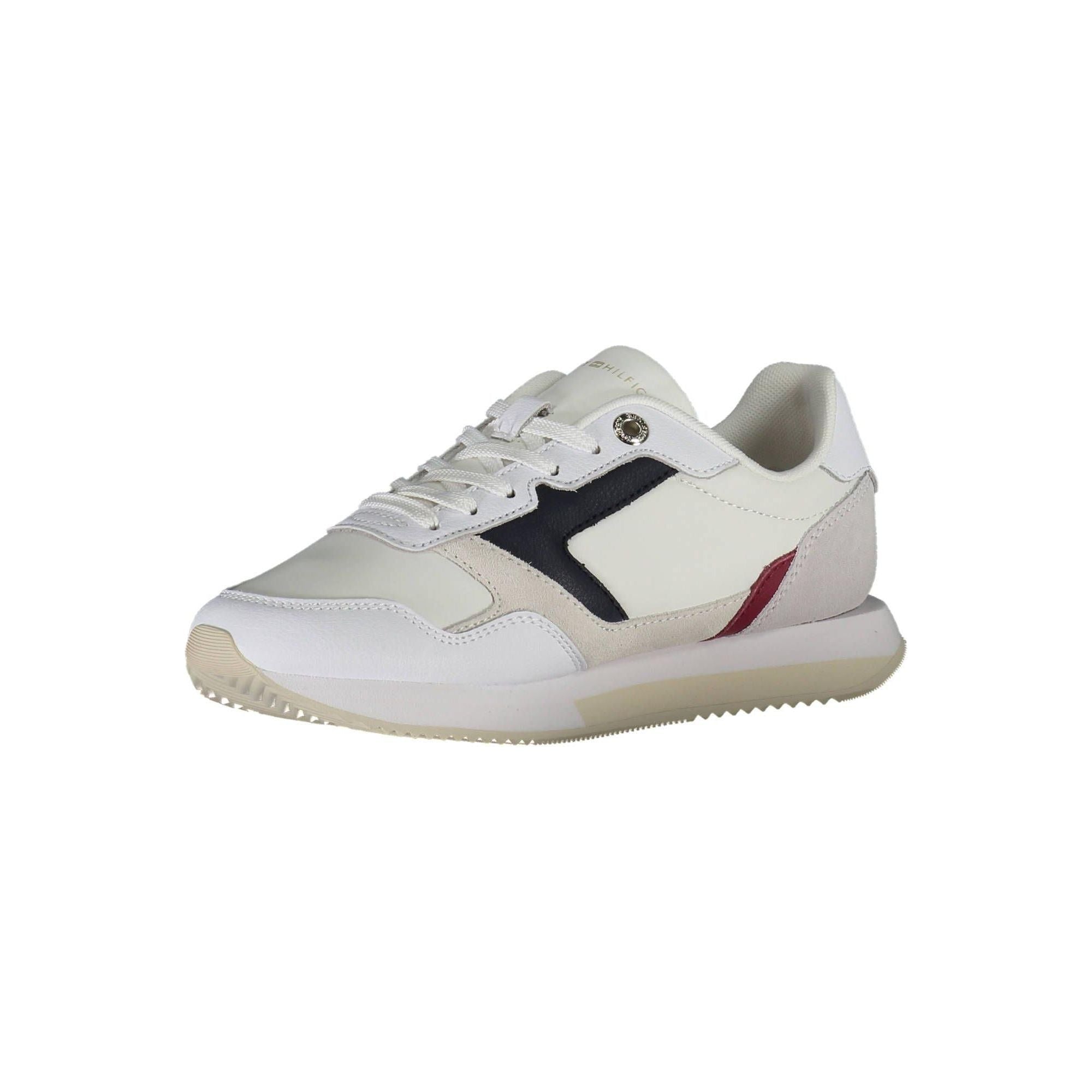 Tommy Hilfiger Women's White Polyester Sneaker - 37 EU