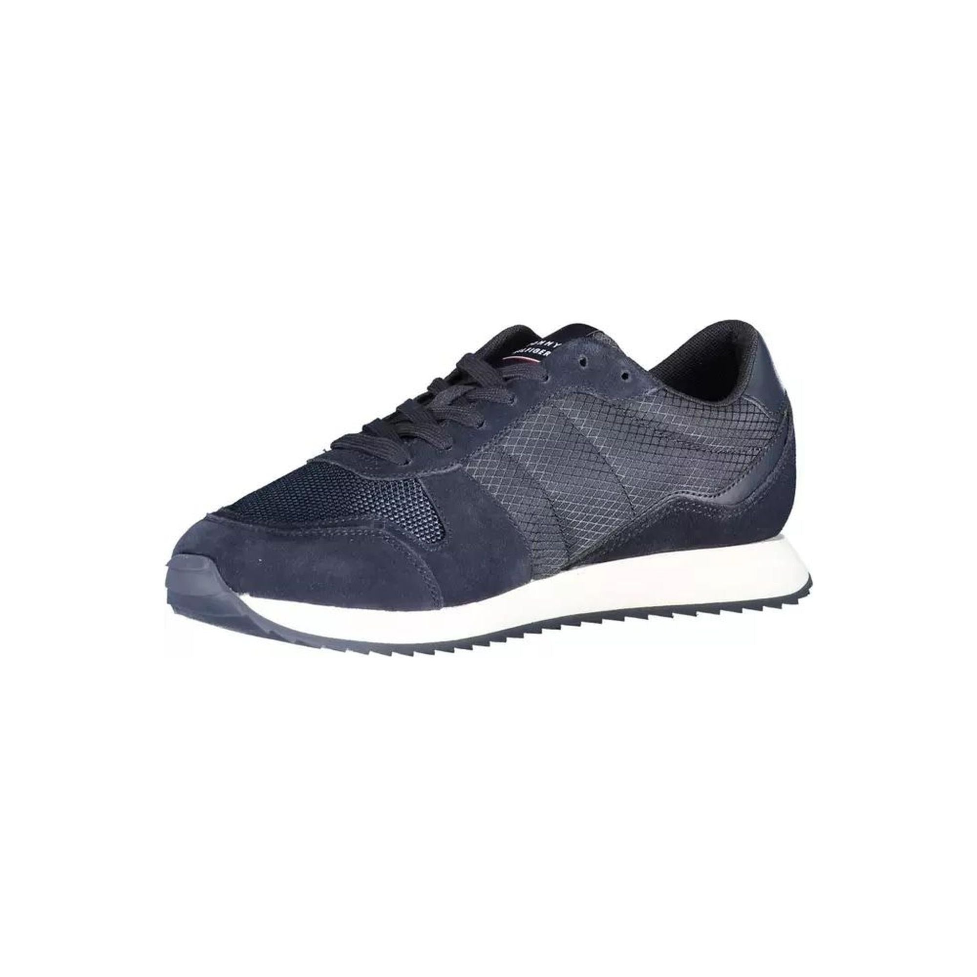 Tommy Hilfiger Men's Blue Polyester Sneaker - 40 EU