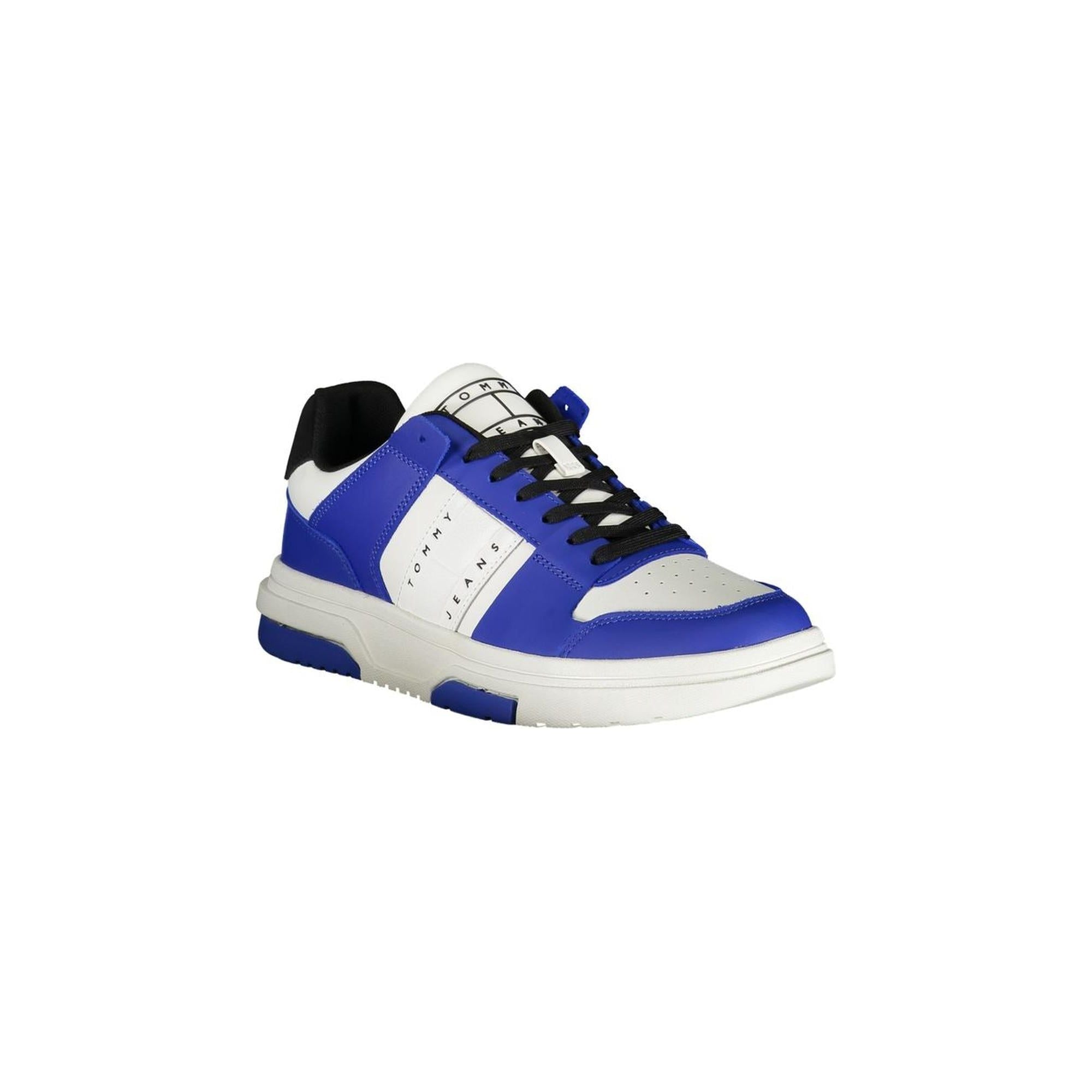 Tommy Hilfiger Men's Blue Polyester Sneaker - 42 EU